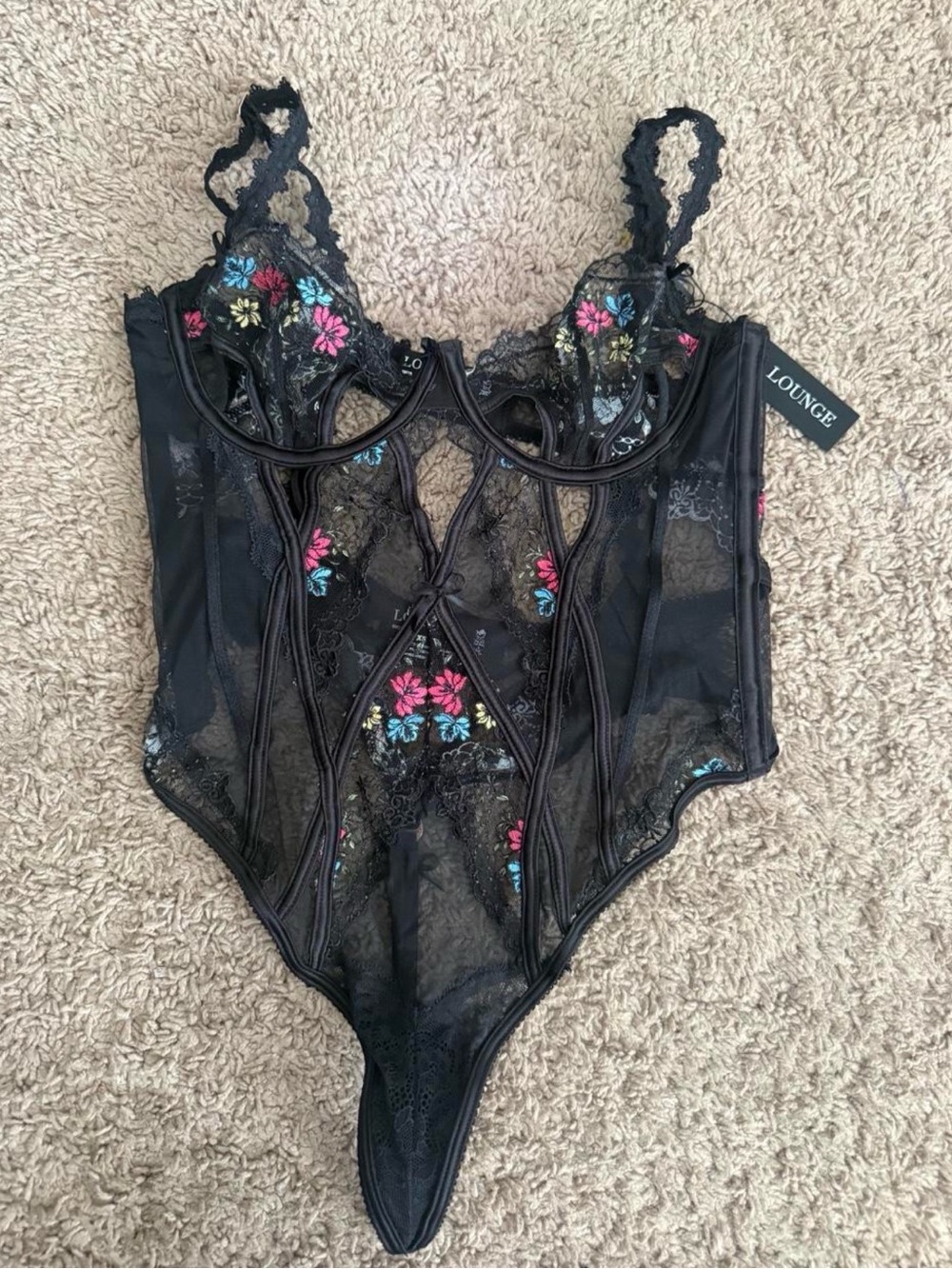 Lounge Enya Embroidered Bodysuit
